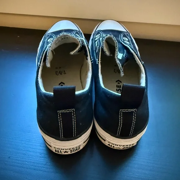 Converse Black Platform Slip-Ons -9 - Picture 3 of 6